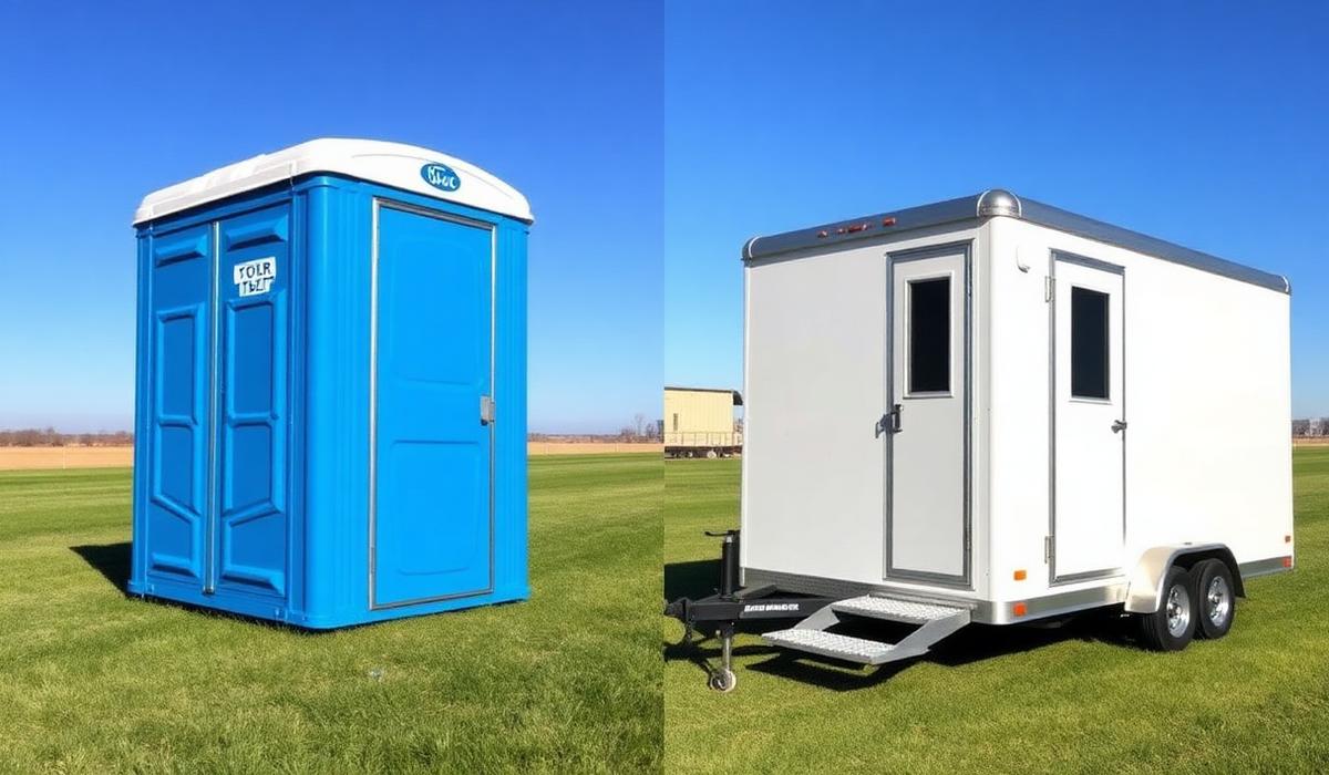 Restroom Trailer vs Portable Toilet